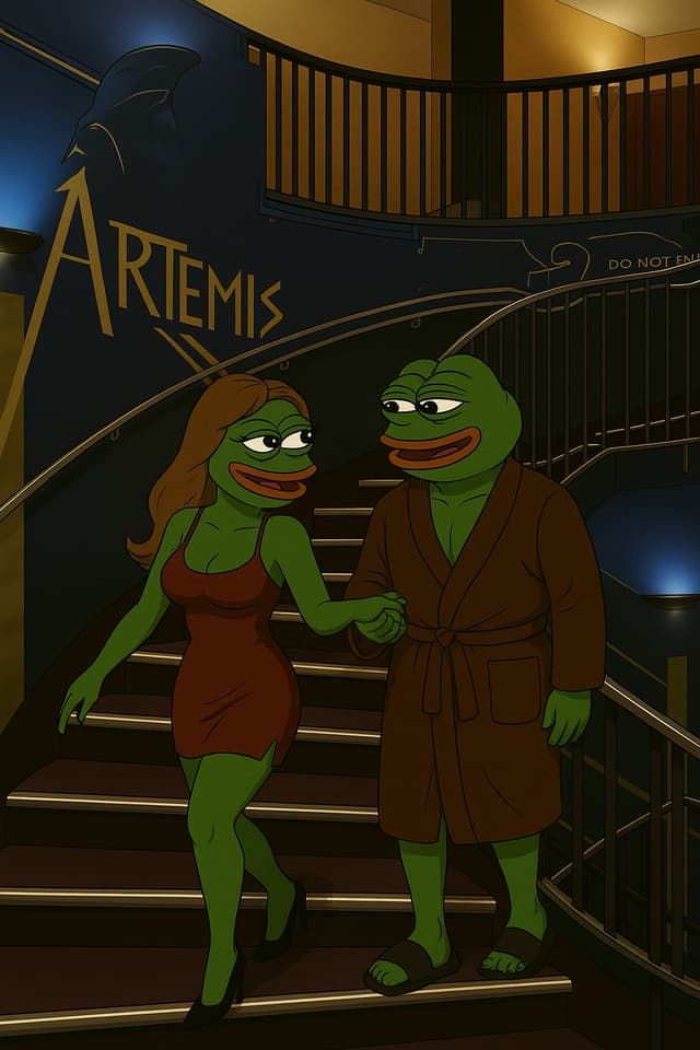 Pepe Walking Stairs